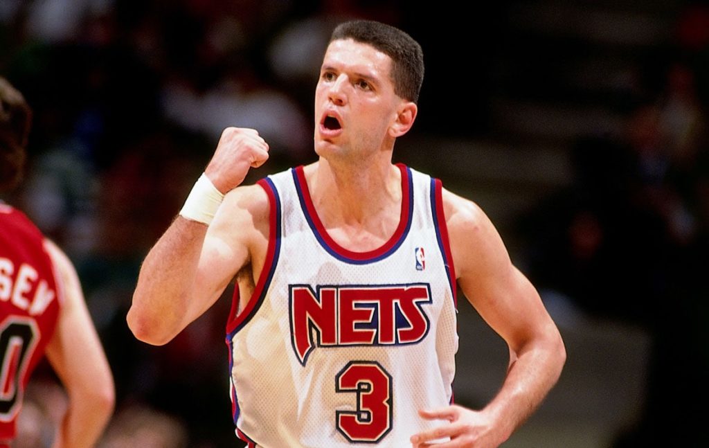 Dražen Petrovič v dresu Nets